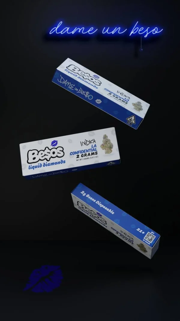 Be$os La Confidential Disposable, Be$os La Confidential Liquid Diamonds, BESOS LA CONFIDENTIAL, BESOS LA CONFIDENTIAL DISPOSABLE, La Confidential Besos Disposable